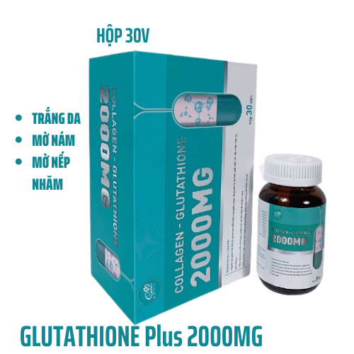 Viên uống trắng da làm mờ nám glutathione 2000mg