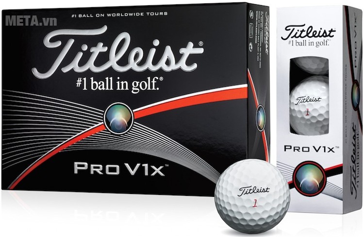 1 Hộp Bóng Titleist Pro V1x, Hộp 12 quả New