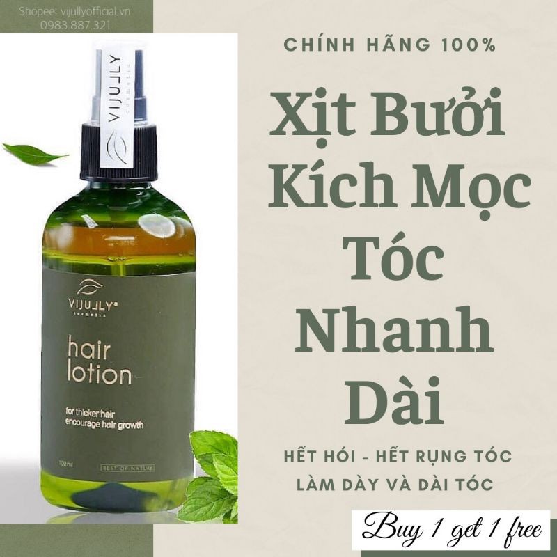[HCM][FREESHIP] TINH DẦU BƯỞI VIJULLY CAO CẤP-  KÍCH THÍCH MỌC TÓC VÀ PHỤC HỒI TÓC HƯ TỔN CHỈ TRONG 2 TUẦN