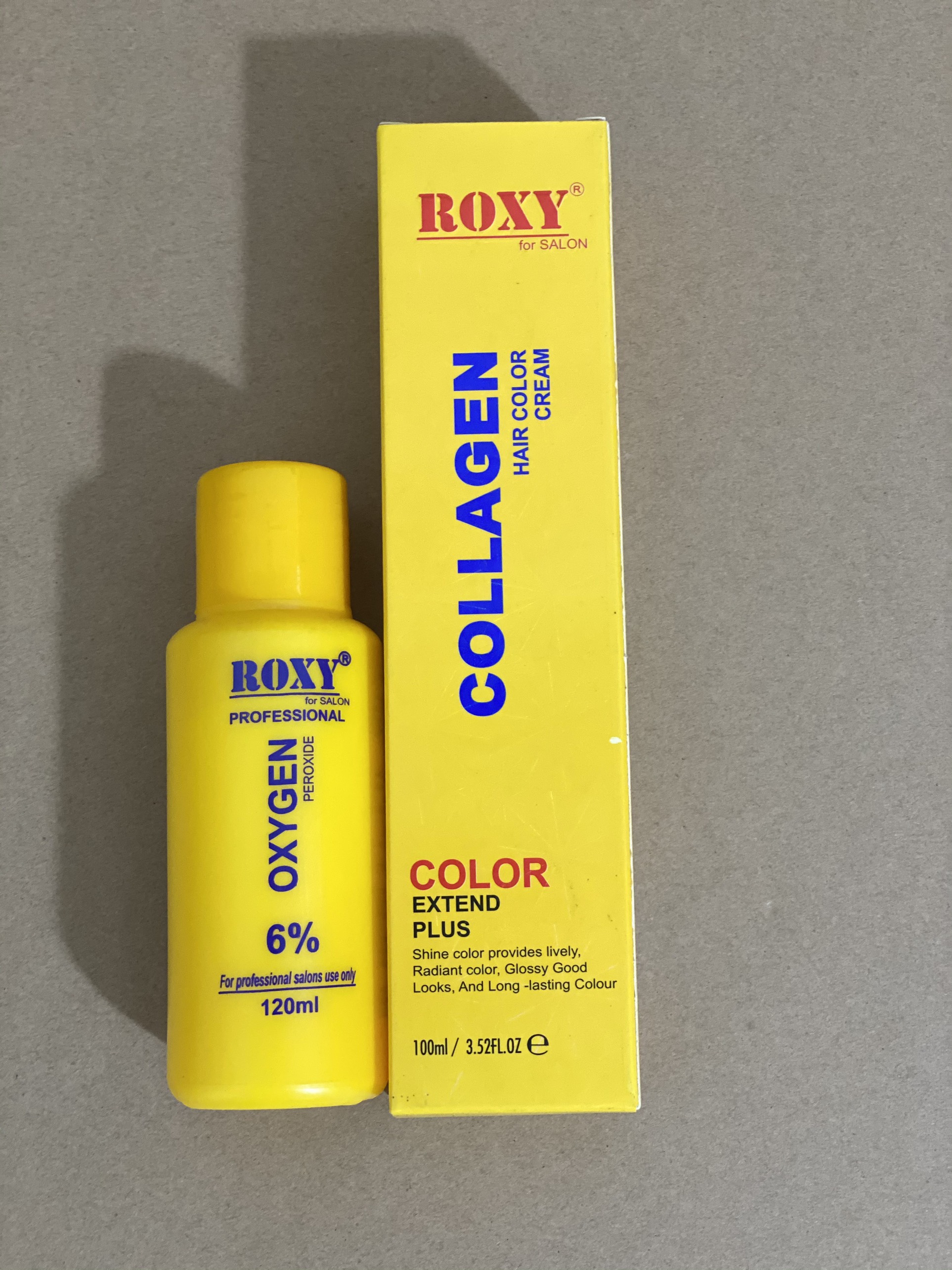 Màu nhuộm roxy 100ml & oxy trợ nhuộm roxy 120ml