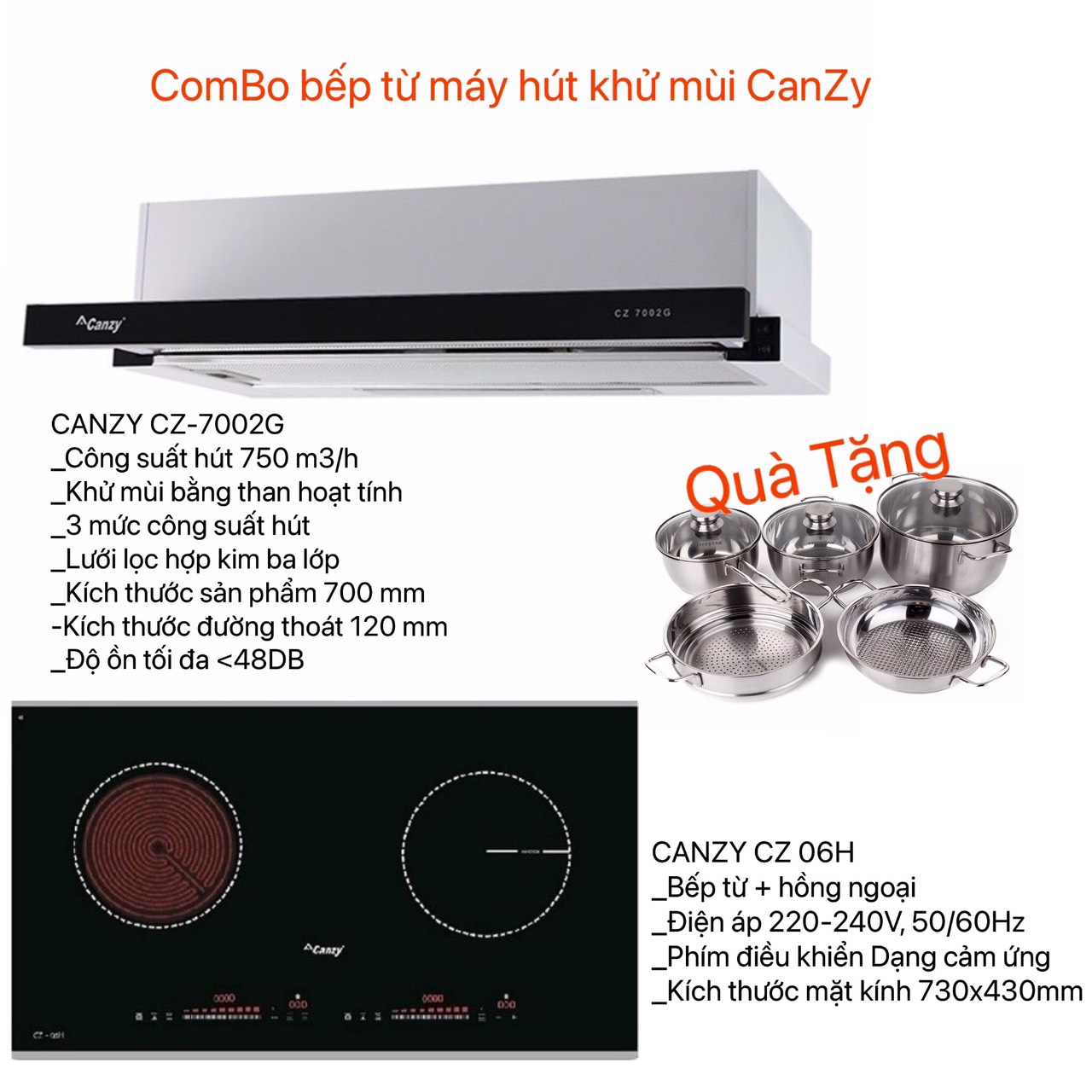 Bếp từ CHÂU ÂU CANZY CZ 06H