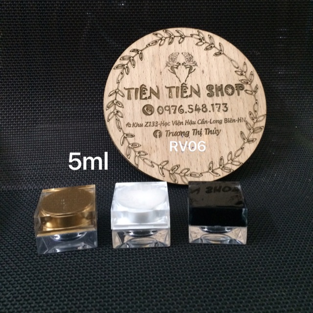 Hũ nhựa vuông 5ml