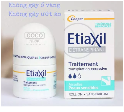 Lăn khử mùi etiaxil pháp 15ml - xanh da nhạy cảm