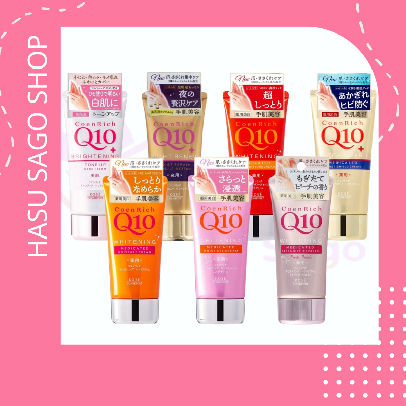 [GIẢM 5% ĐƠN 129K]Kem Dưỡng Da Tay Mềm Mịn Kose Q10 Hand Cream Nhật Bản 80g.