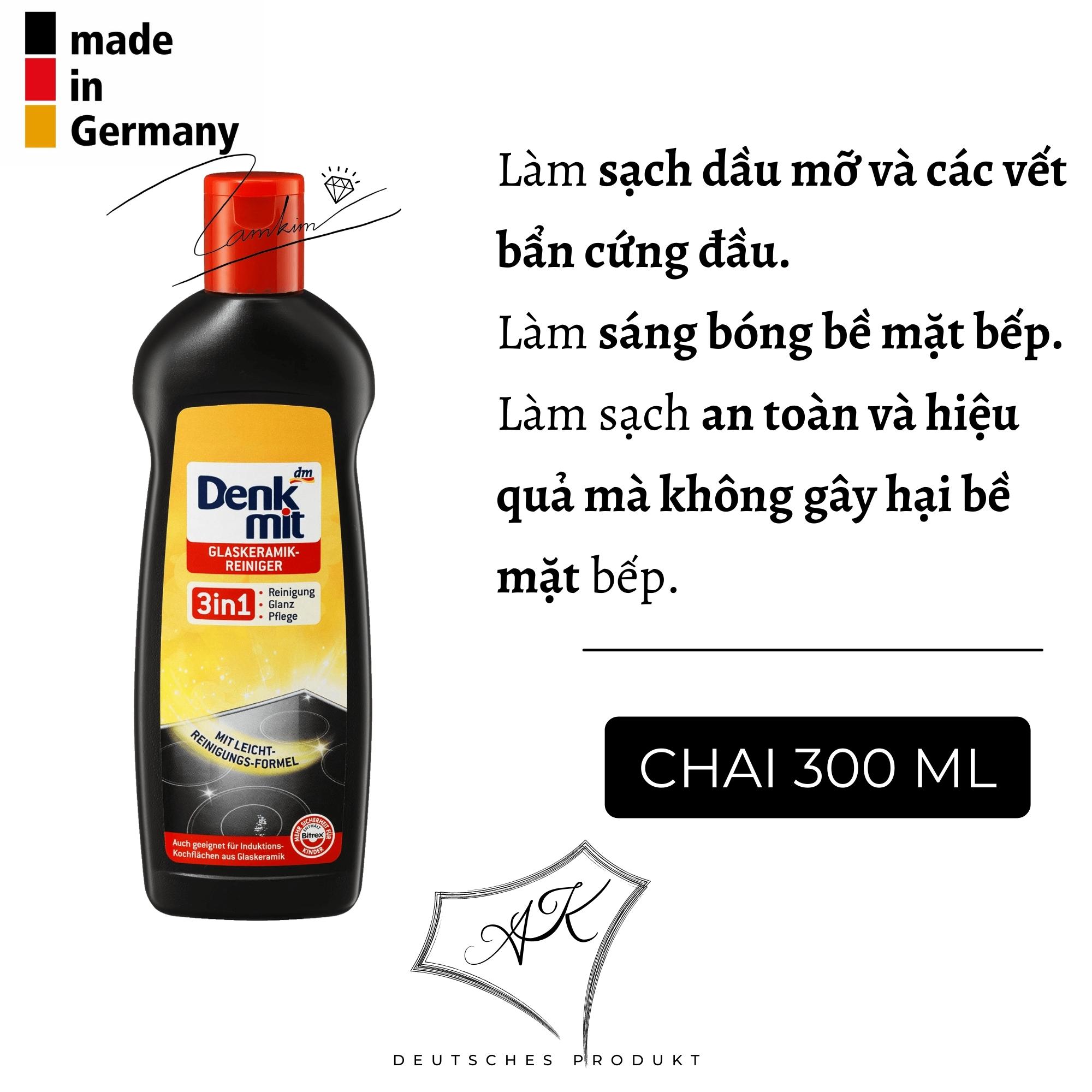 Vệ sinh bếp từ, bếp nướng Denkmit - nội địa Đức - chai 300ml