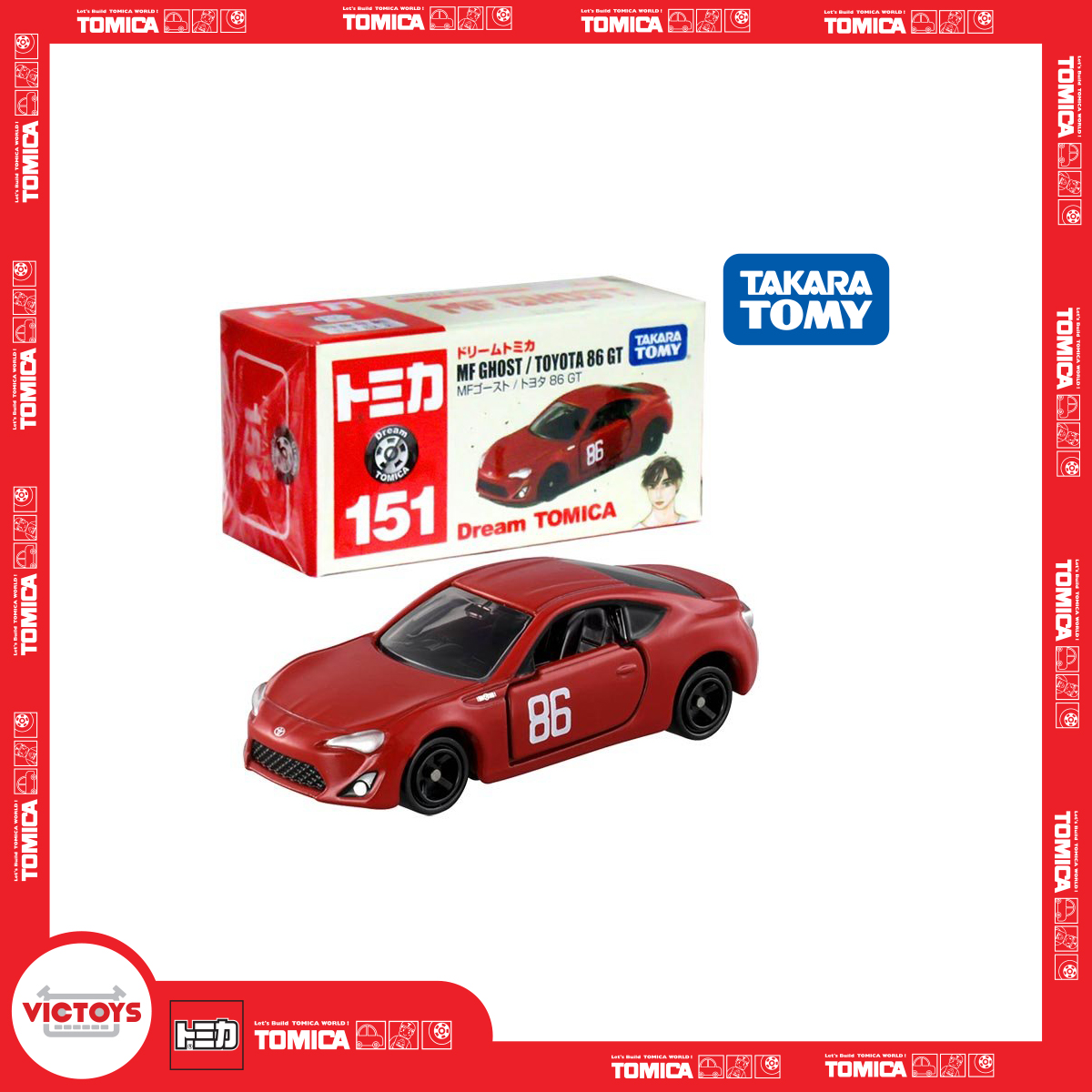 [Chính Hãng] Dream Tomica - Xe mô hình Tomica DT No.151 Initial D MF Ghost 86 - Victoys