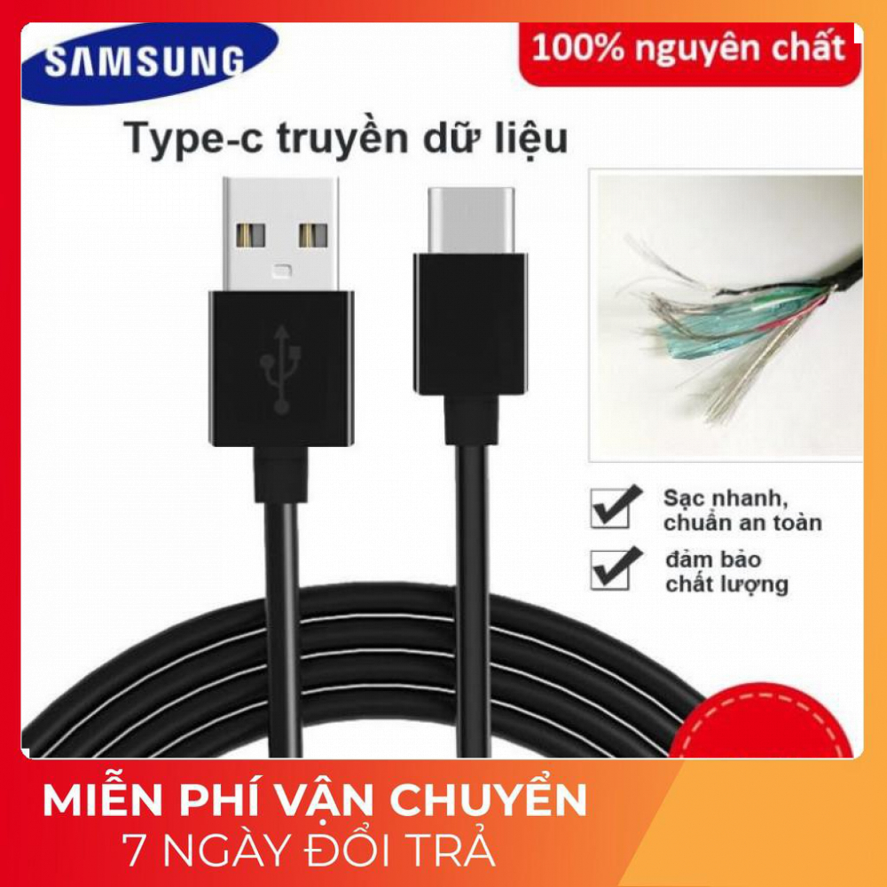Dây sạc USB Type C sạc nhanh Qualcomm Quick Charge cho dòng Samsung Galaxy Note 8/ S8/ S8 Plus 9/ 9 Plus, S10/ S10 Plus và các máy có cổng Type-C khác SAMSUNG S10