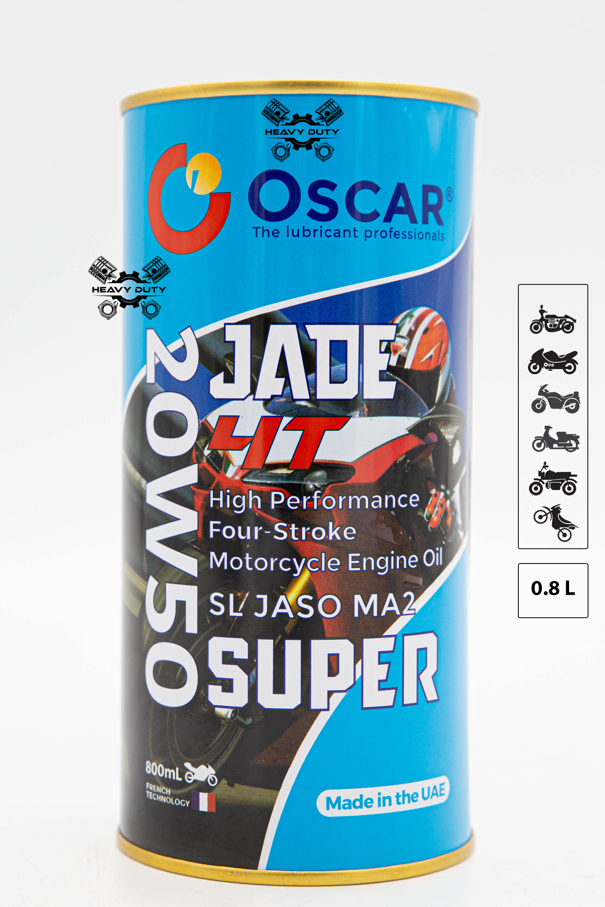 [HCM]Nhớt Xe Số Cao Cấp 20W50 - Oscar Jade 4T Super [0.8L]