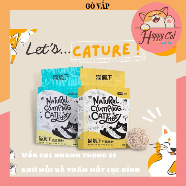 Cát Đậu Nành Cature Tofu, Tofu Mix Gỗ Dành Cho Mèo
