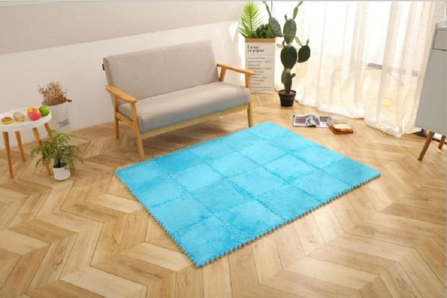 [HCM]COMBO 20 TẤM THẢM XỐP TRẢI SÀN MẶT LÔNG 30X30CM