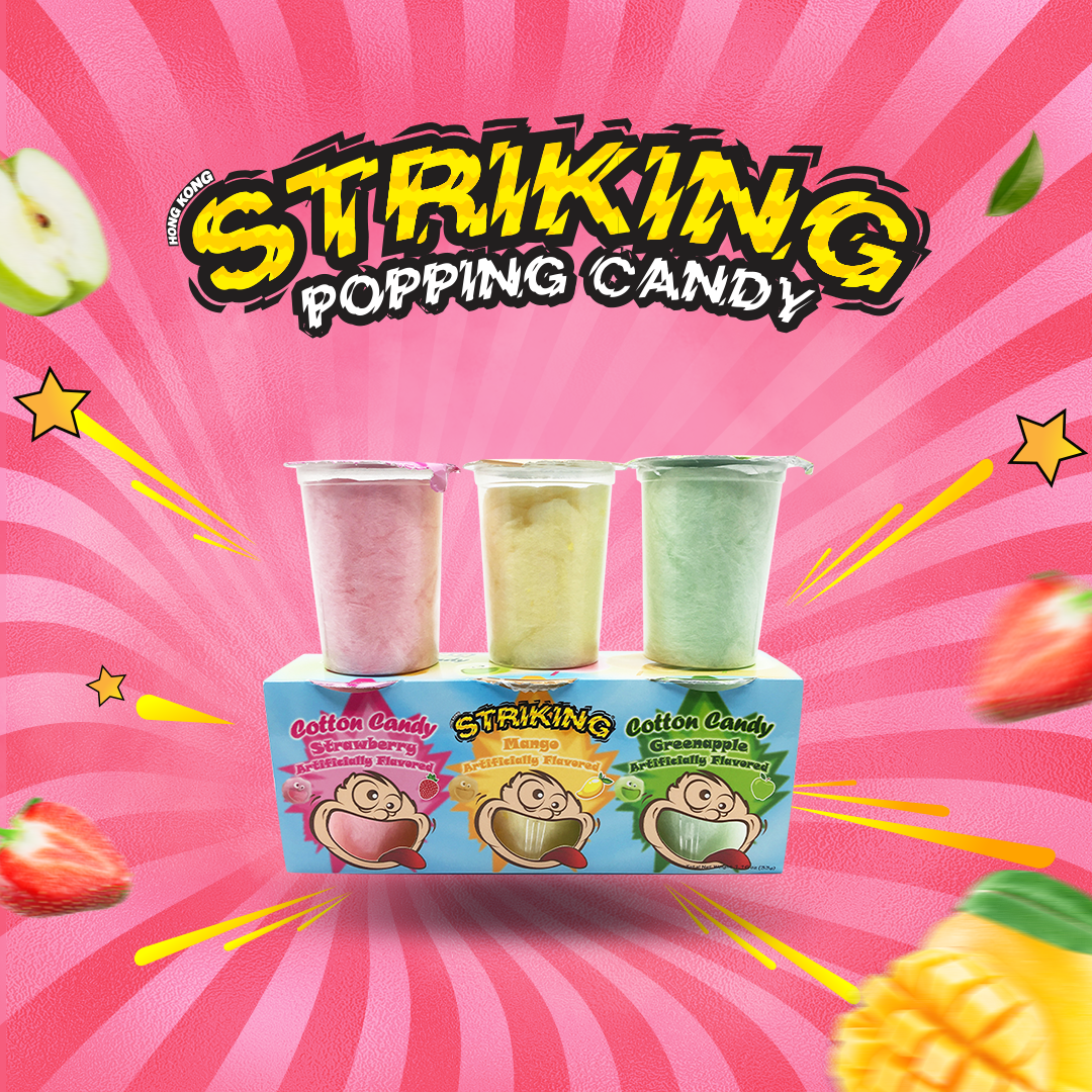 Striking Cotton Candy - Kẹo bông gòn Striking vị trái cây