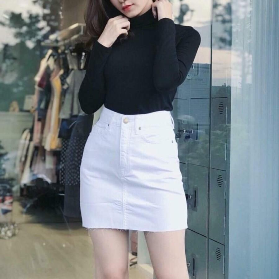 Quần jean giả váy siêu xinh