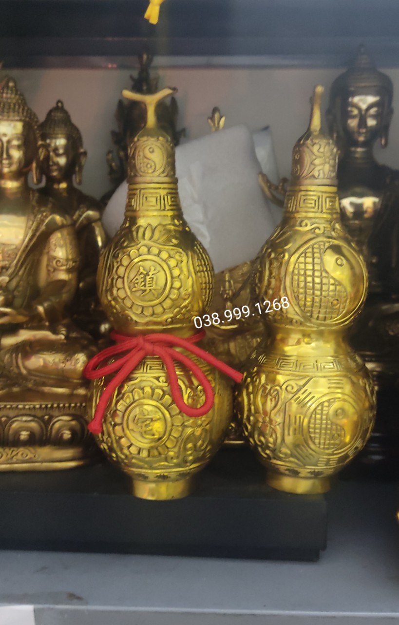 Hồ lô bát quái, hồ lô đồng, hồ lô phong thủy ằng đồng phong thủy tài lộc 20m