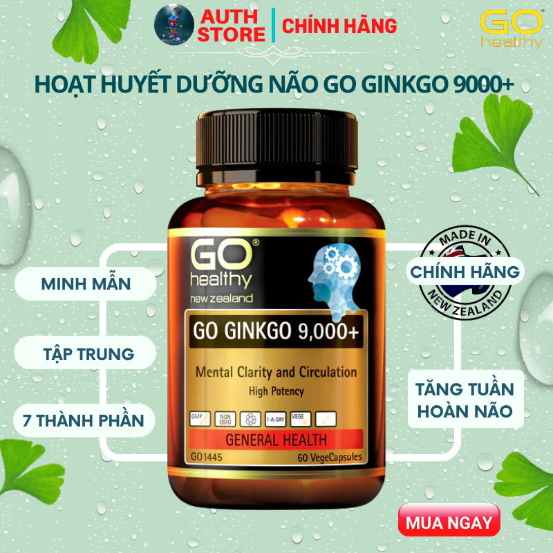 Bổ não go ginkgo 9000+ 60viên go healthy