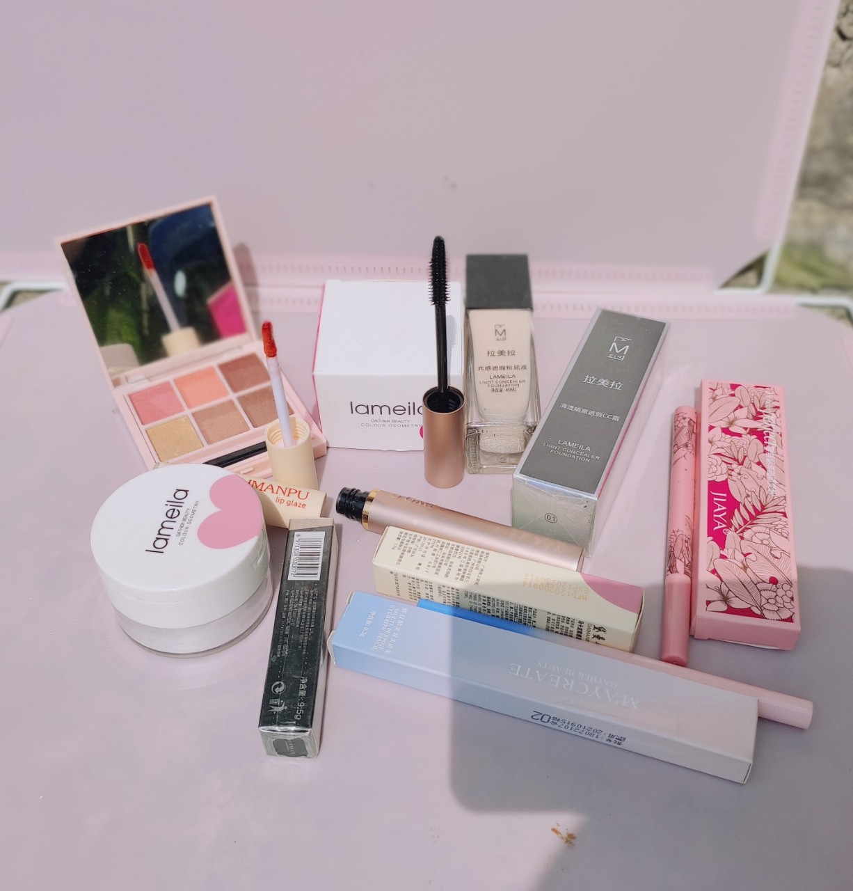 Bộ make-up nữ đầy đủ 7 món lameila mix o.two.o trang điểm cá nhân