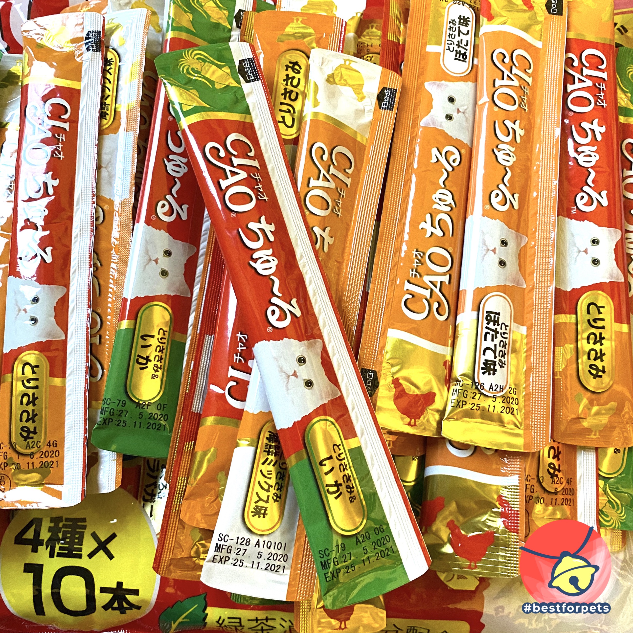 [Hoàn tiền 10%] 1 thanh súp thưởng Ciao Churu Inaba hàng nhập khẩu Thái Lan - Chất lượng chuẩn Nhật Bản - Vị ngẫu nhiên