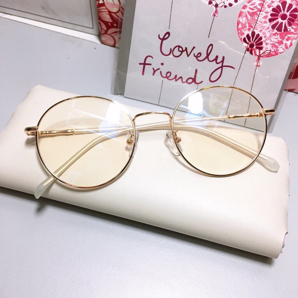 Gọng Kính cận, Kính giả cận Mắt tròn KOREA cao cấp (Nhiều màu)