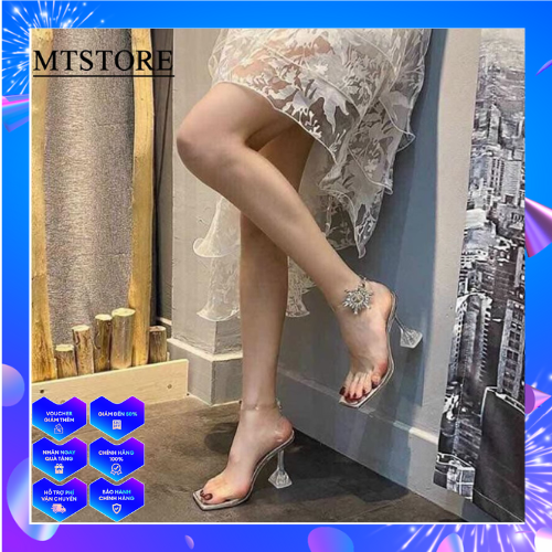 [HCM]Giày Sandal Cao Gót Nữ Gót Nhọn Thời Trang 7cm MT Store Hàng VNXK Cao Cấp
