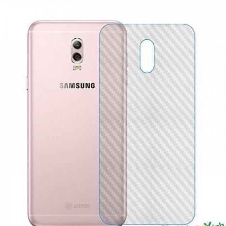 10 miếng dán chống xước mặt lưng samsung j7 ,j7 2016,j7 plus.dán vân cacbon 3d trong suốt.