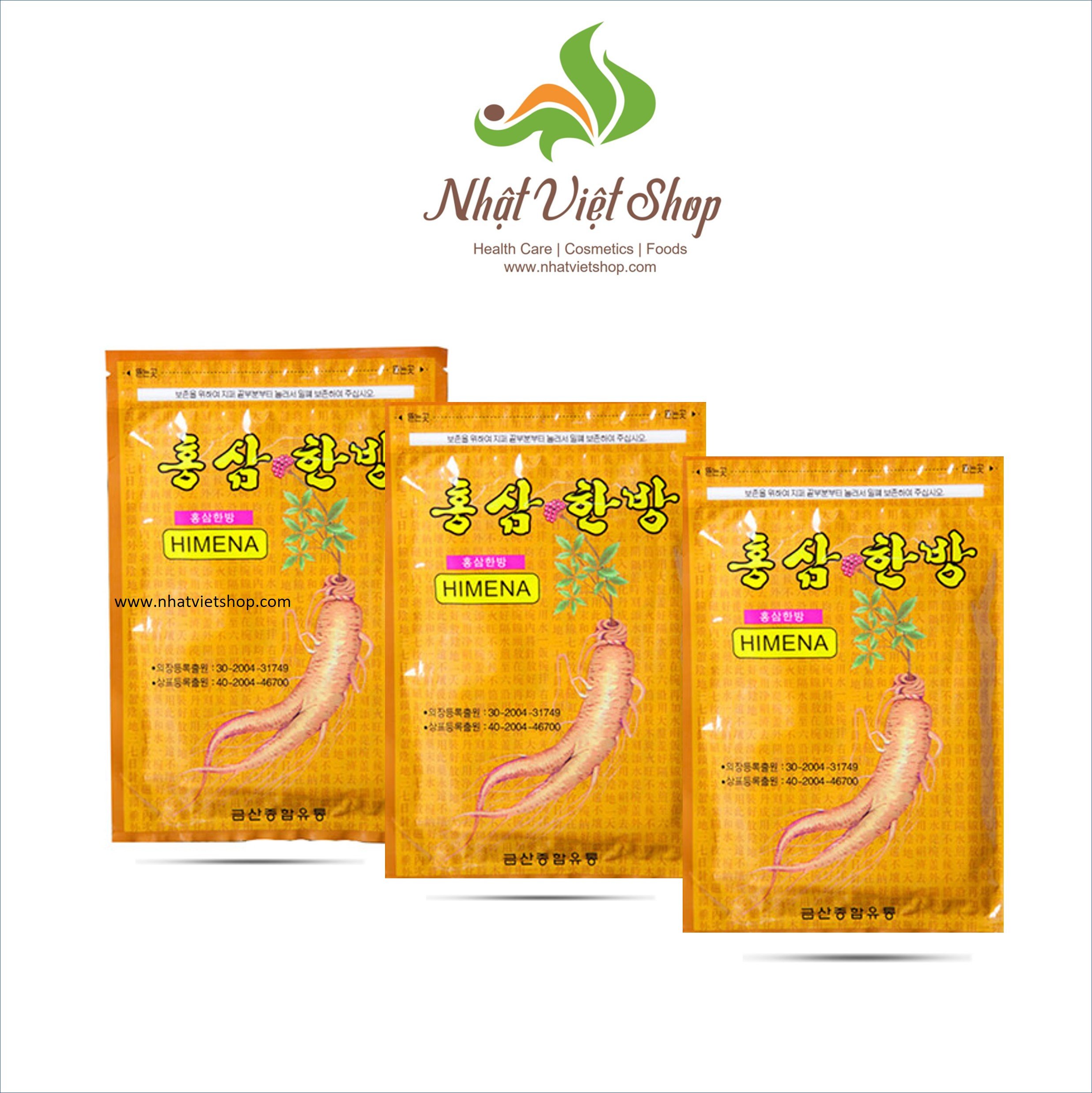 Combo 2 bịch Cao dán hồng sâm Hàn Quốc