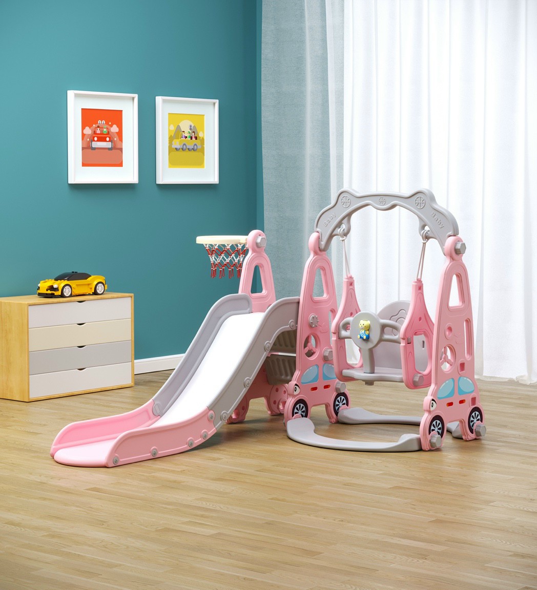 Cầu trượt cho bé, Xích đu cho bé, Cầu trượt xích đu 3 in 1, mẫu cá mập dành cho bé, cầu tuột xích đu ô tô mẫu siêu HOT HIT 2022