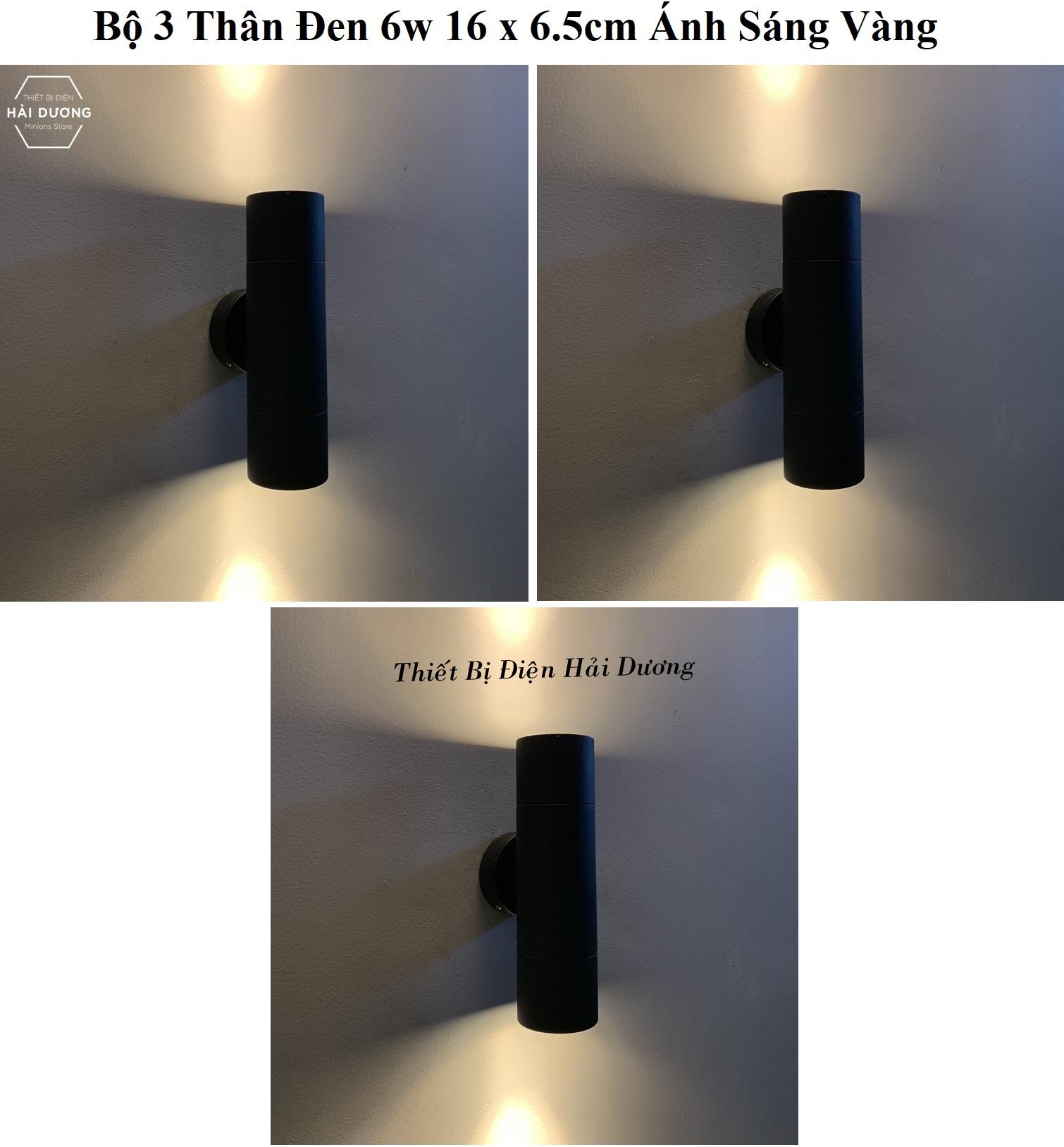 Combo 3 Đèn led gắn tường hình trụ đèn rọi cột TN916 10w 6w - Ánh sáng vàng Chống nước ngoài trời - Bảo hành 1 năm đèn cột đèn hắt tường - Energy Green Lighting - Có Video