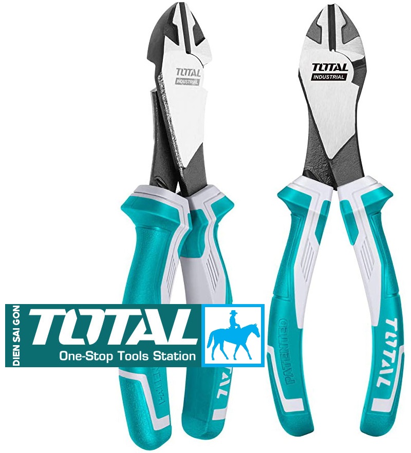 Kềm cắt đầu nặng trợ lực 7inch 180mm total tht1776p