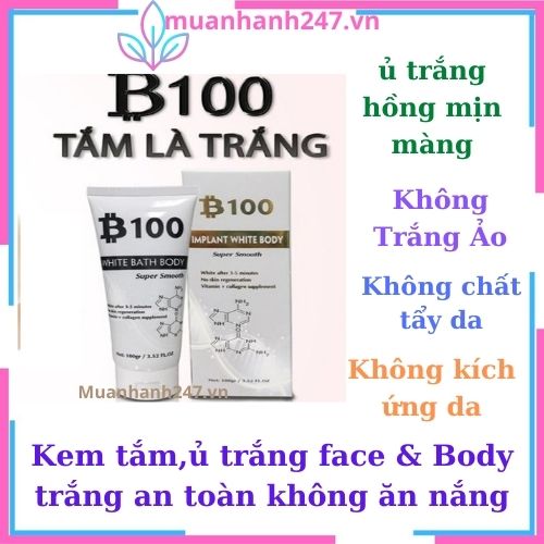 Kem tắm trắng, kem ủ trắng face & Body tắm là trắng, giúp nuôi dưỡng làn da trắng hồng mịn màng không bị kích ứng da, không ăn nắng