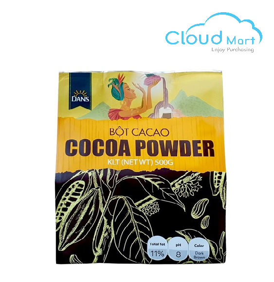 Bột cacao dans nguyên chất 500g - nguyên liệu pha chế cloudmart