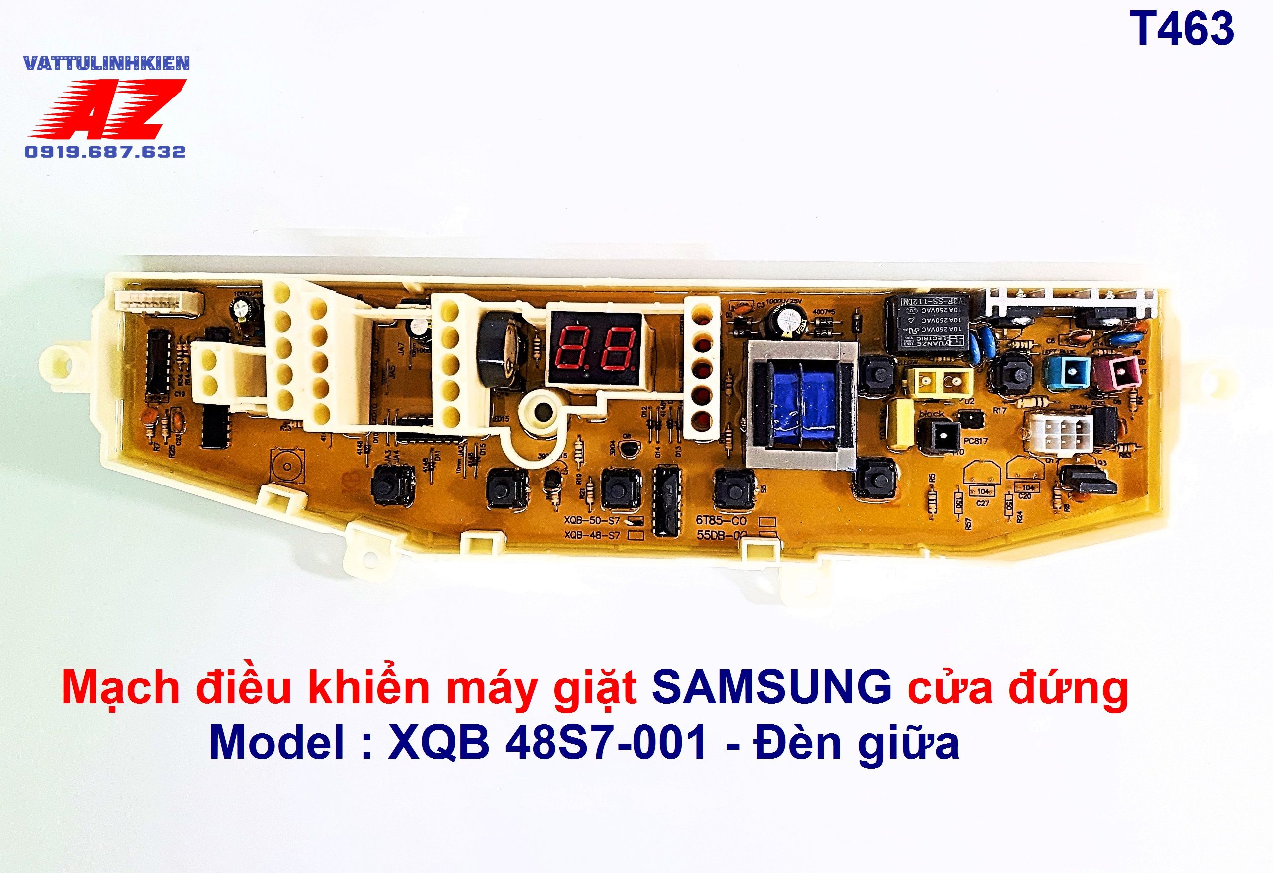 Board mạch SX-50S7-01 giắc 7 chân thay thế cho máy giặt SAMSUNG cửa đứng