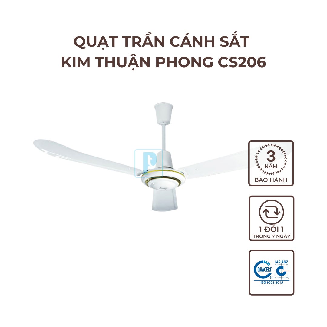 Quạt trần cánh sắt kim thuận phong cs206