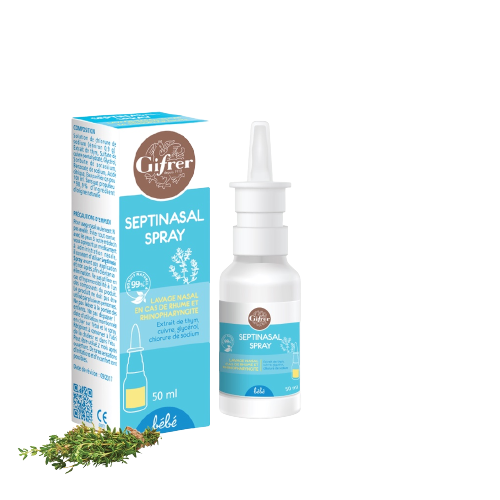Fysoline - Nước Muối Kháng Khuẩn Gifrer Dạng Xịt Pháp 50ml dung dịch rửa mũi thảo dược an toàn