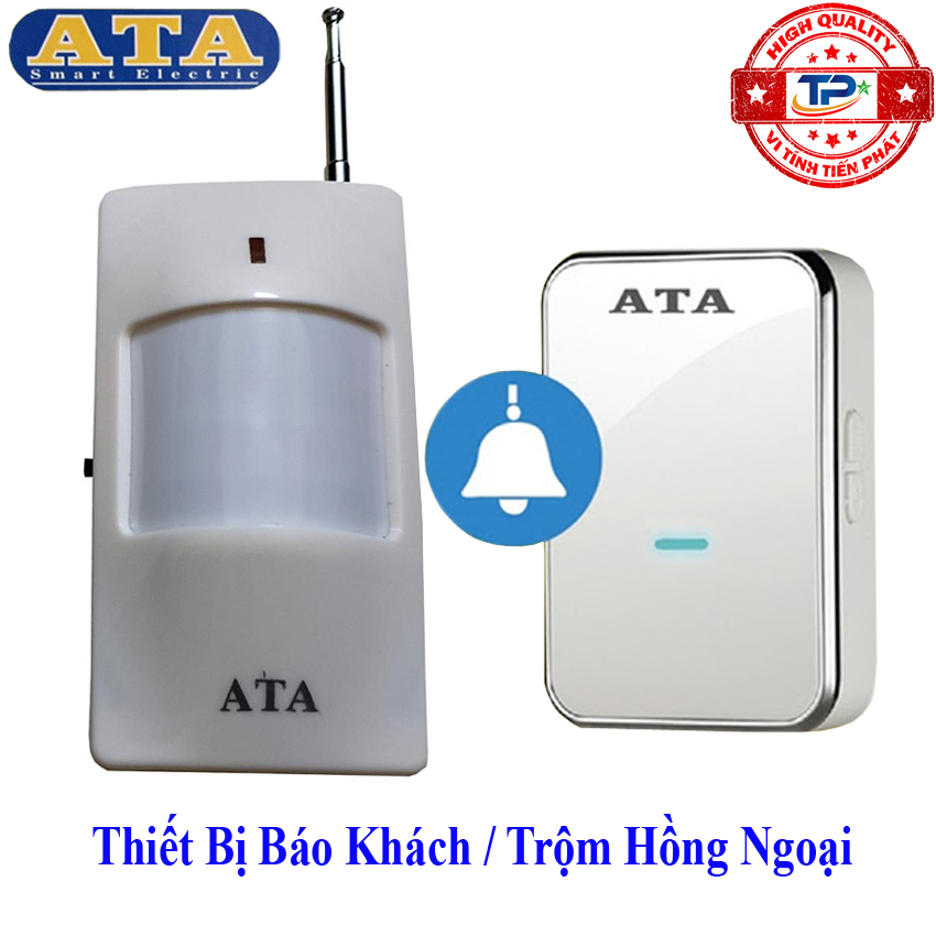 Chuông cảm biến hồng ngoại không dây báo khách báo trộm tự động thông minh ATA AT-318C đa năng