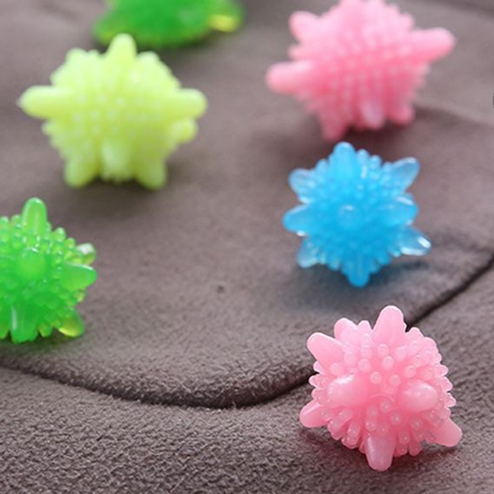 Set 4 Bóng Nhựa Hỗ Trợ Giặt Giũ - Cơ Chế Vật Lí - Tăng x2 Hiệu Quả Loại Bỏ Vết Bẩn - Chống Nhăn Quần Áo - Tiết Kiệm Bột Giặt
