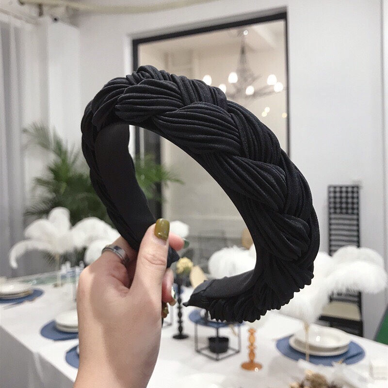 Băng đô cài tóc thắt tết, bờm tóc turban phong cách hàn quốc cho nữ đẹp - phukienteen