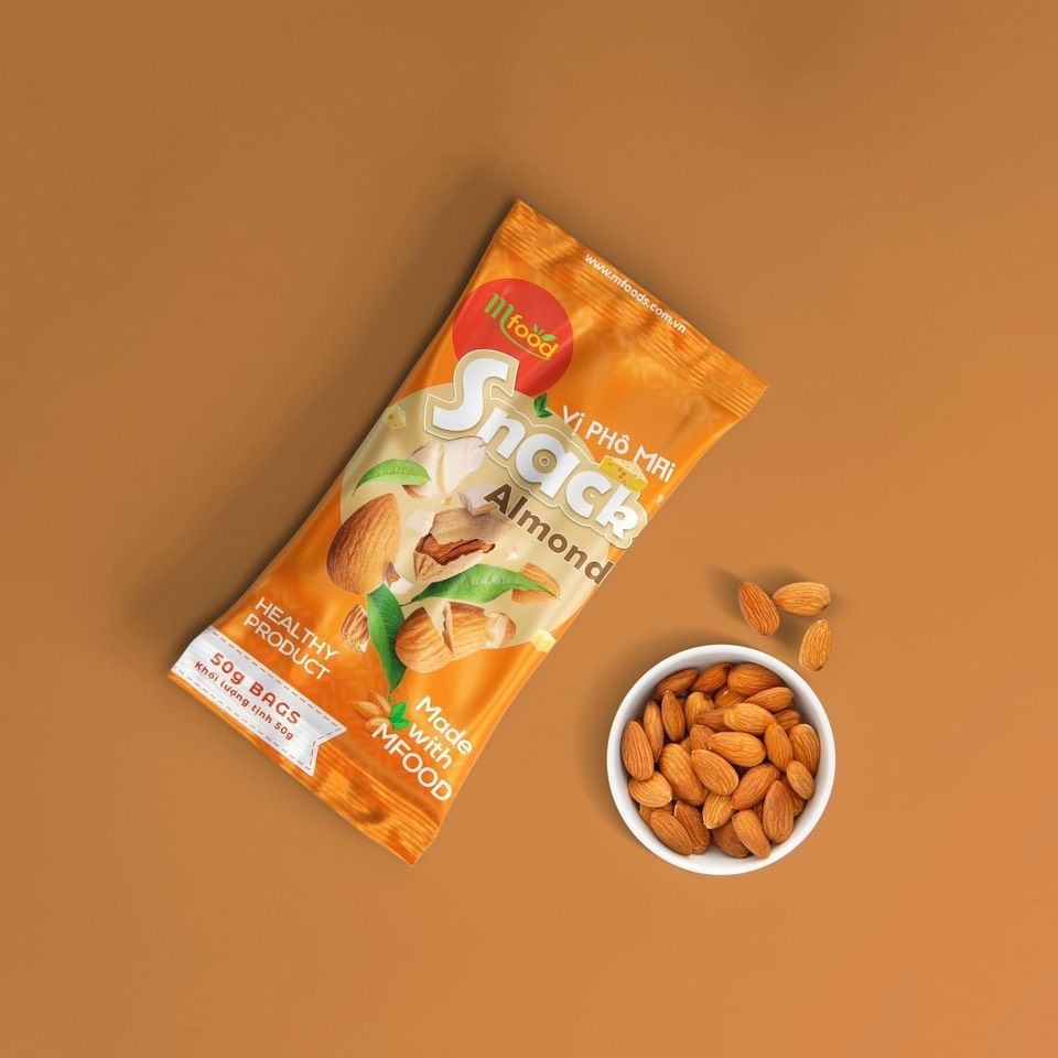 Snack hạnh nhân vị phô mai túi 30g