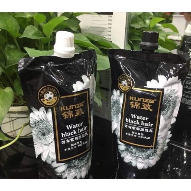 Nhuộm đen hàn quốc phủ bạc hoa cúc cao cấp không dính da đầu