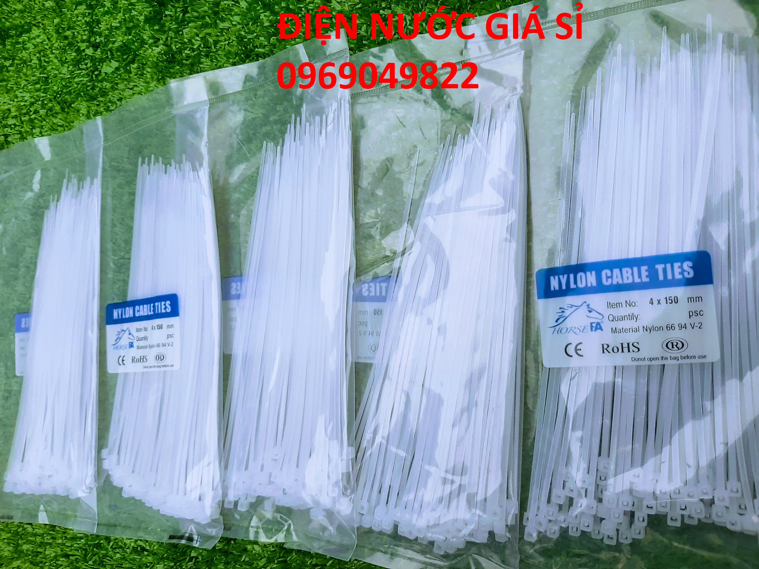 Combo 5 bịch dây rút nhựa 15cm, dây thít nhựa nylon 1.5 tấc