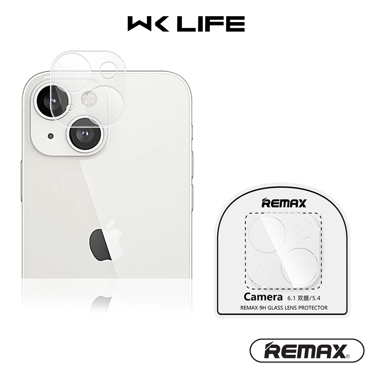 Cường Lực Camera iPhone Trong Suốt Remax Bảo Vệ Toàn Bộ Cụm Camera iPhone 11 / 12 / 13 / 14 Pro max