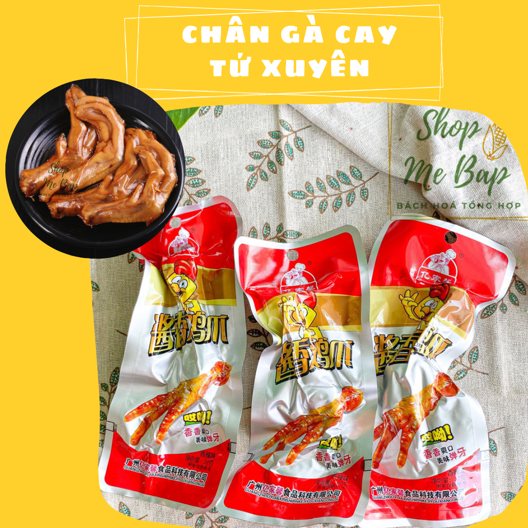 Chân Gà Cay Tứ Xuyên 30g - Gói 1 chân Shop Mẹ Bắp [Date 06/2023]