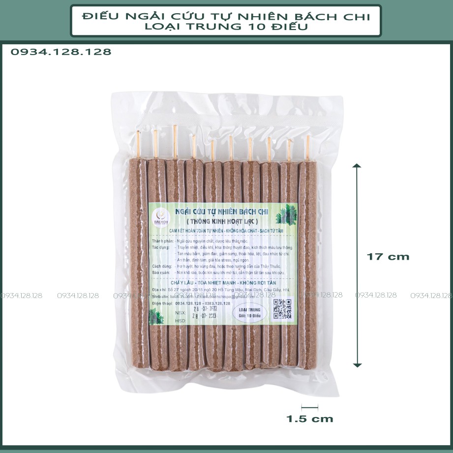 Điếu nhang ngải cứu tự nhiên Bách Chi Diện Chẩn