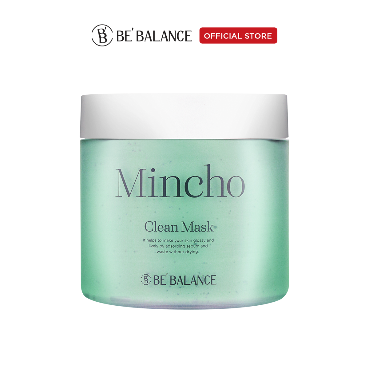 Mặt nạ đất sét làm sạch chuyên sâu, ngừa mụn be'balance mincho clean mask - 200g