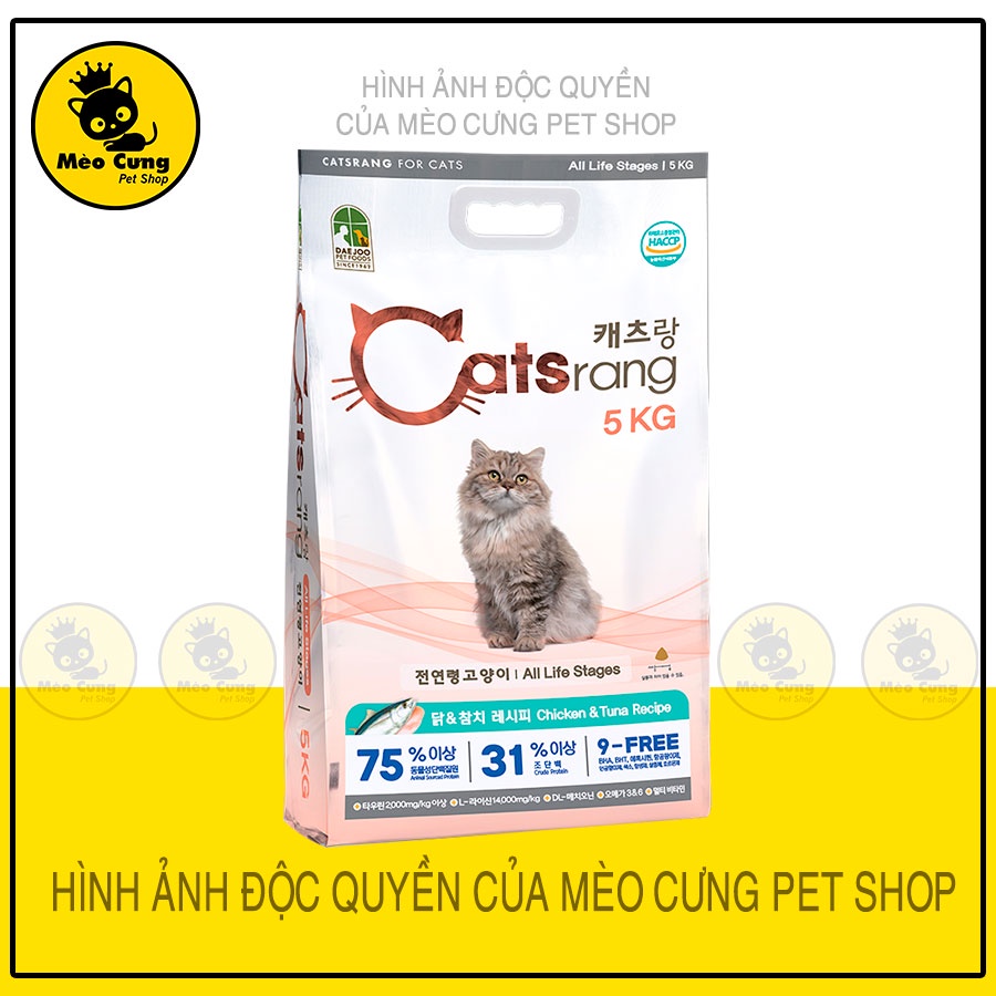 Catsrang - Thức ăn cho mèo mọi lứa tuổi 5KG