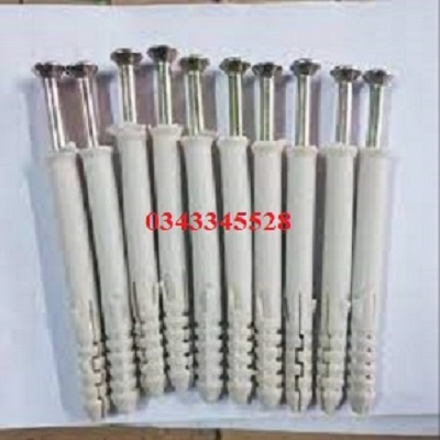 Túi 45 con vít 8x8 chất liệu inox kèm nở dùng lắp đặt khuôn cửa nhôm, cửa nhựa, cửa gỗ