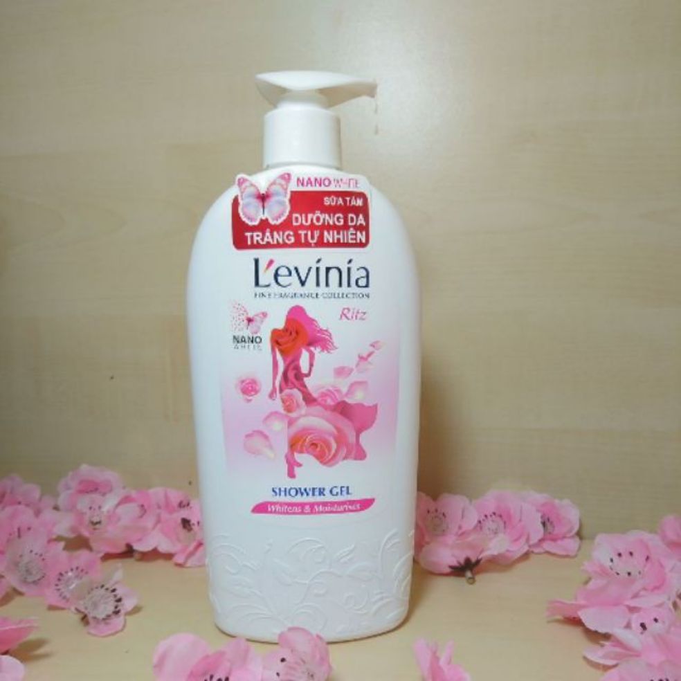 Sữa tắm l'evinia 500ml hồng