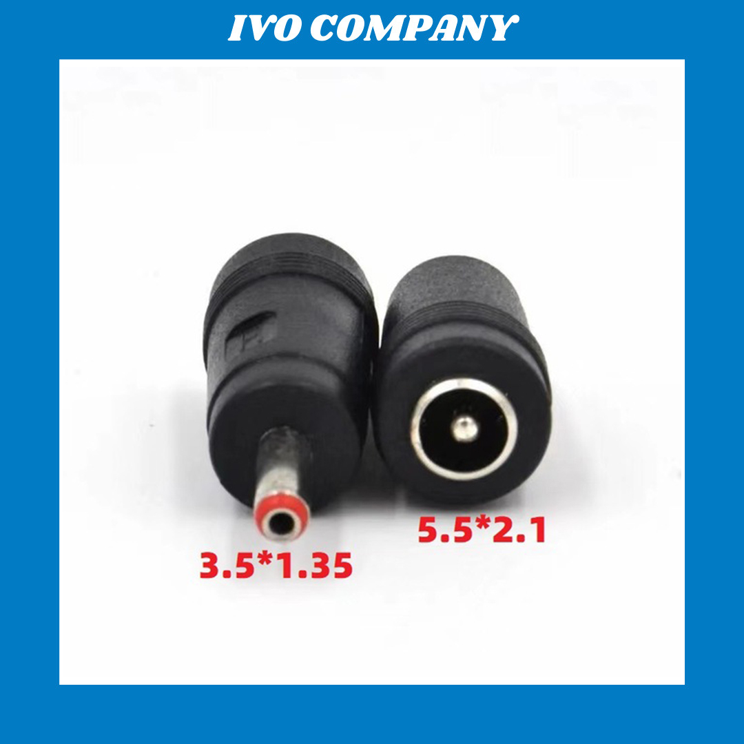 Adaptor chuyển đổi dc 5.5 2.1 đầu cái - 3.5 1.35 đầu đực