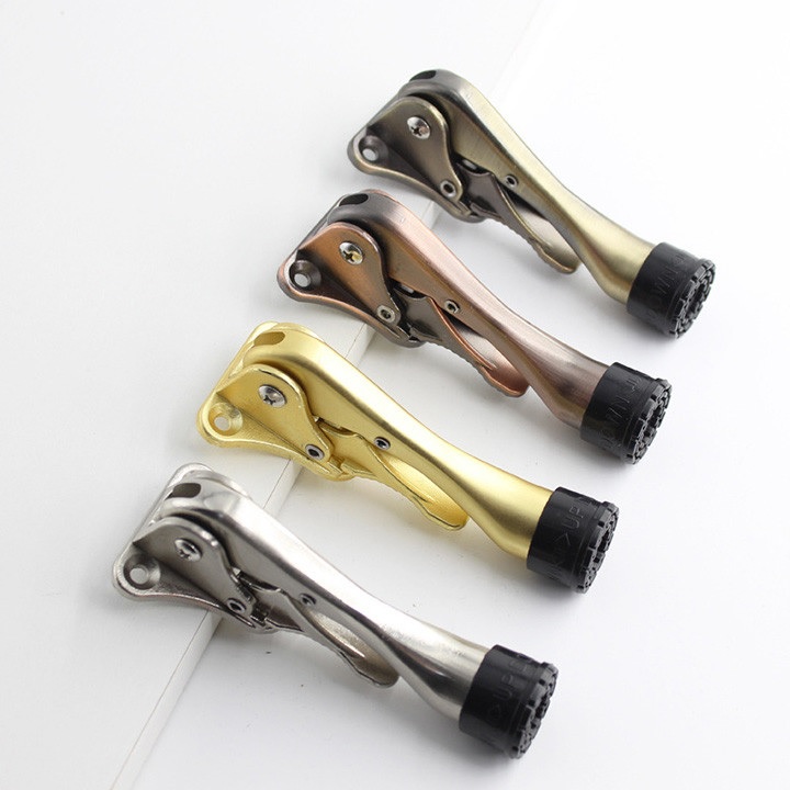 Chặn cửa móng ngựa inox có lẫy gạt Thanh chặn cửa chống va đập Chắn cửa inox