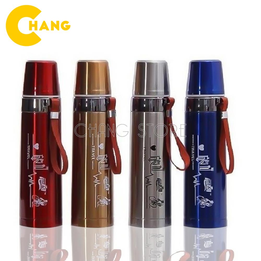 Bình giữ nhiệt cao cấp pure healthy happy 800ml inox 304 có nắp đậy chống tràn