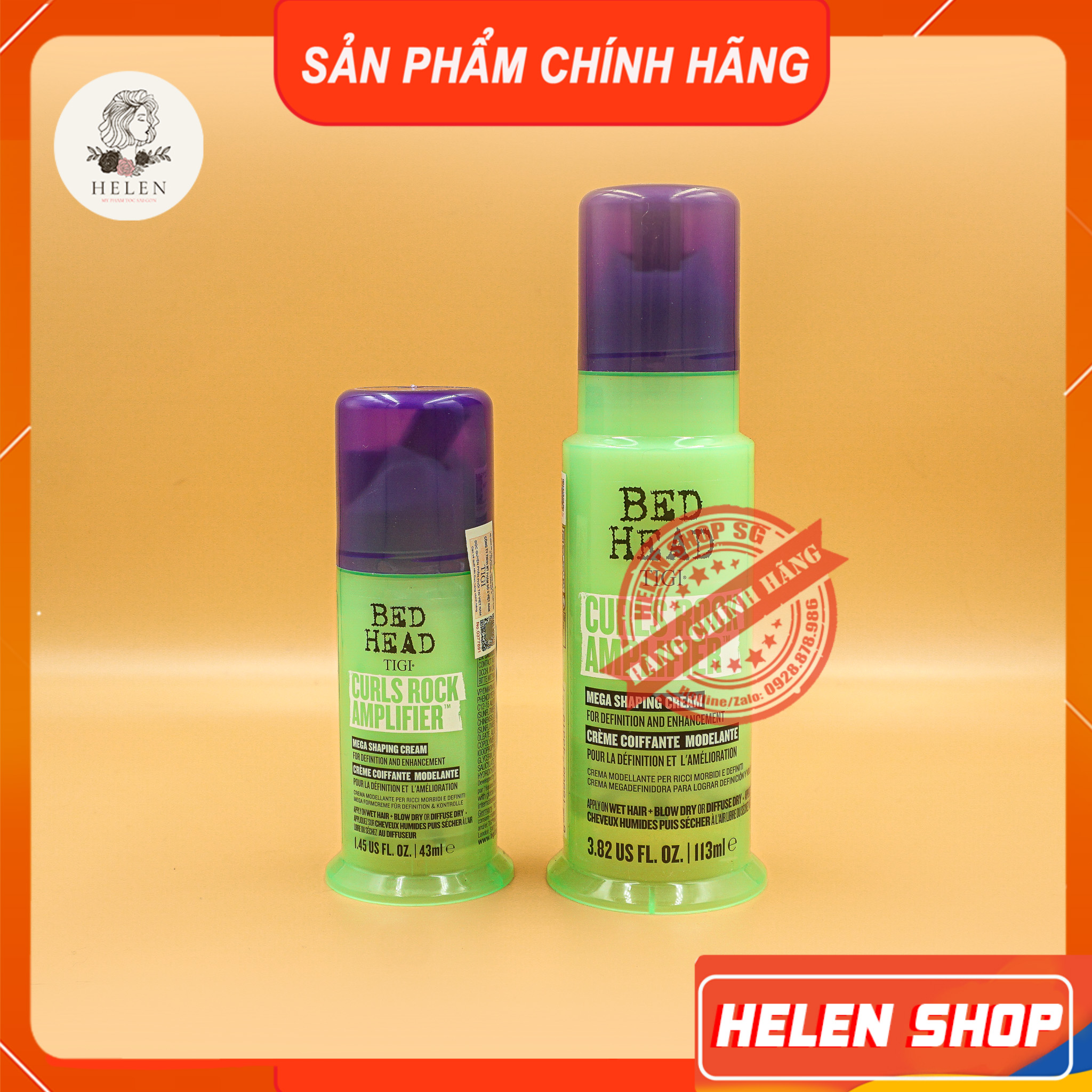 TIGI Kem tạo kiểu và tăng cường sóng xoăn TIGI Bed Head Curls Rock Amplifier 43-113ml