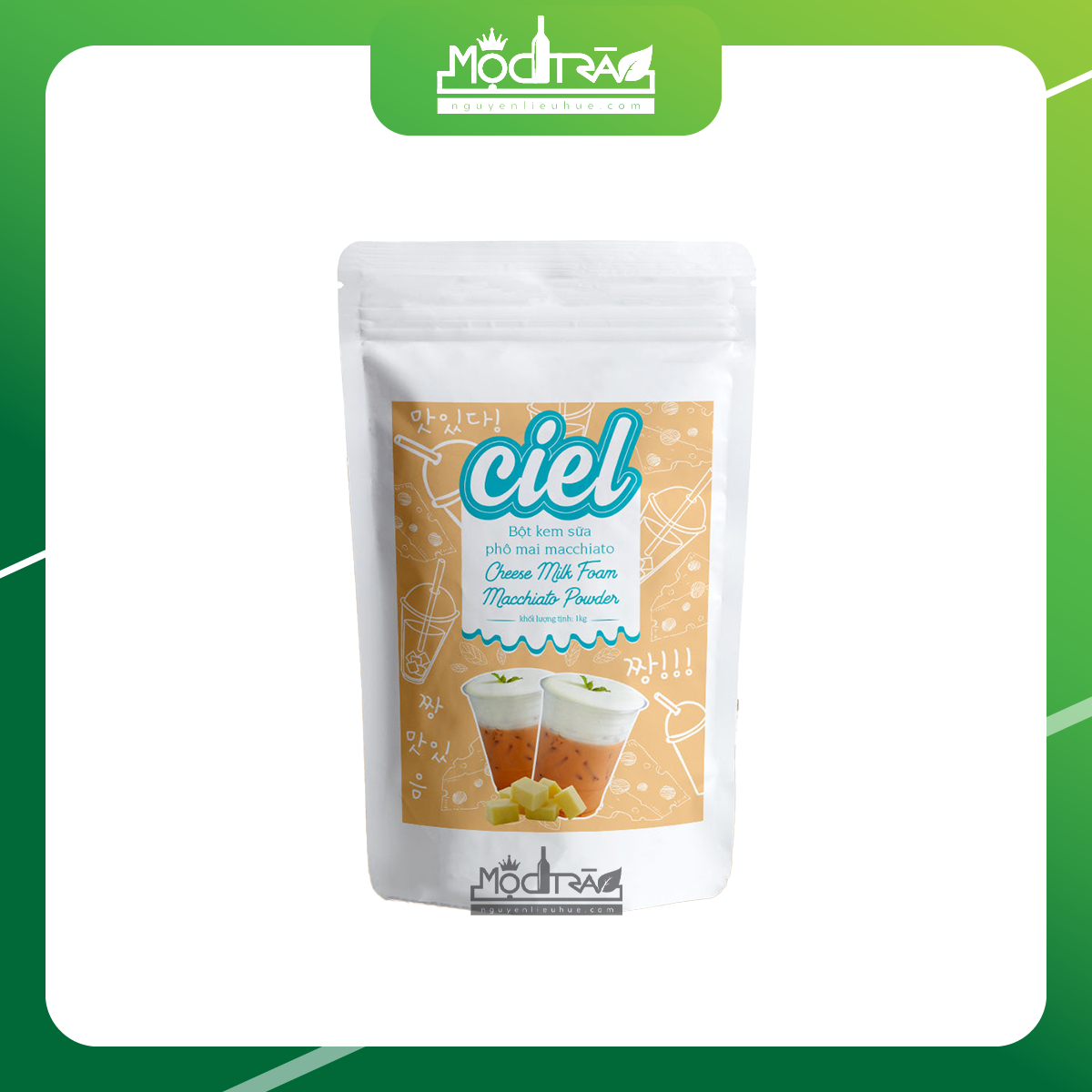 Bột kem sữa phô mai Machiato Ciel 1kg - bột milk foam, milkfoam, bột váng sữa,màng sữa